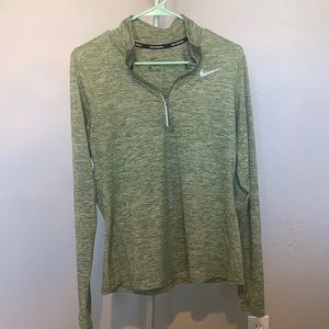 Green Nike Dri Fit Long Sleeve Shirt